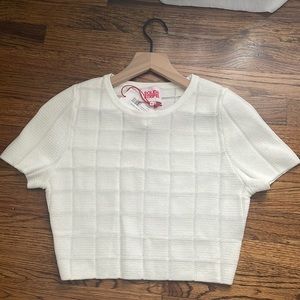 Brand new solid & stripped crop top